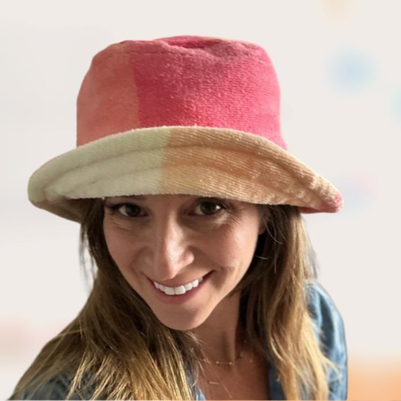 Handmade Reversible Bucket Hat - Terry Cloth - Picture 2 of 6